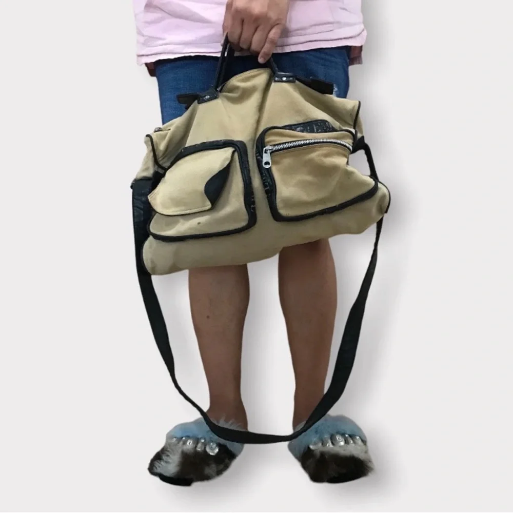 Emporio Armani Light Brown Messenger Bag, OS